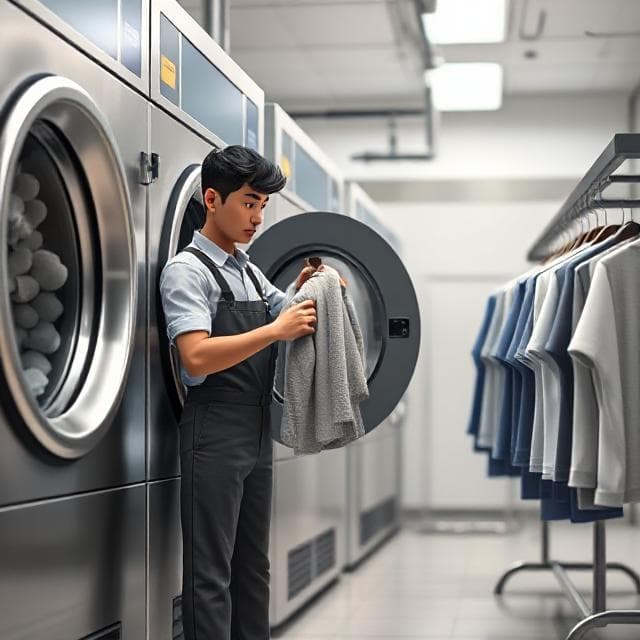 Professional laundry and dry cleaning service