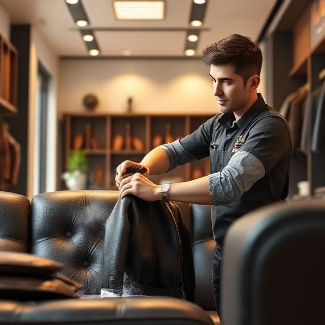 Leather & Shoe Care illustration