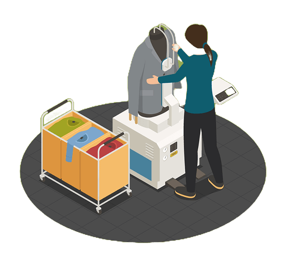 Laundry contact illustration